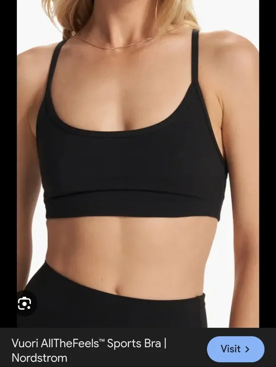 NEW Vuori Halo Essential Bra Medium Strappy Sports- Women - Picture 5 of 12